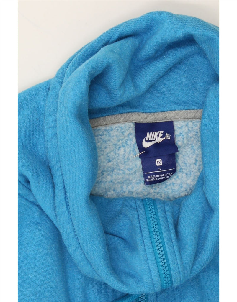 NIKE Womens Oversized Sweatshirt Jumper UK 18 XL Blue Cotton Vintage Nike and Second-Hand Nike from Messina Hembry 