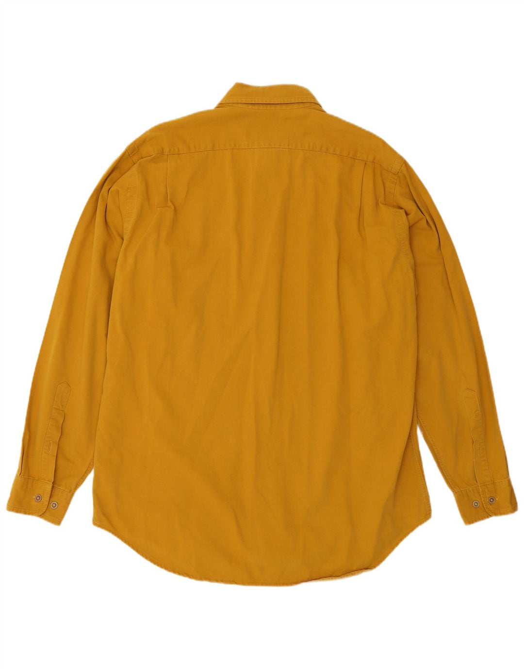Marlboro Classics Mens Shirt Large Yellow Cotton