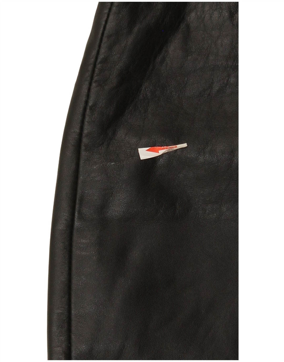 Vintage Womens Mini Leather Skirt IT 44 Medium W26 Black Leather