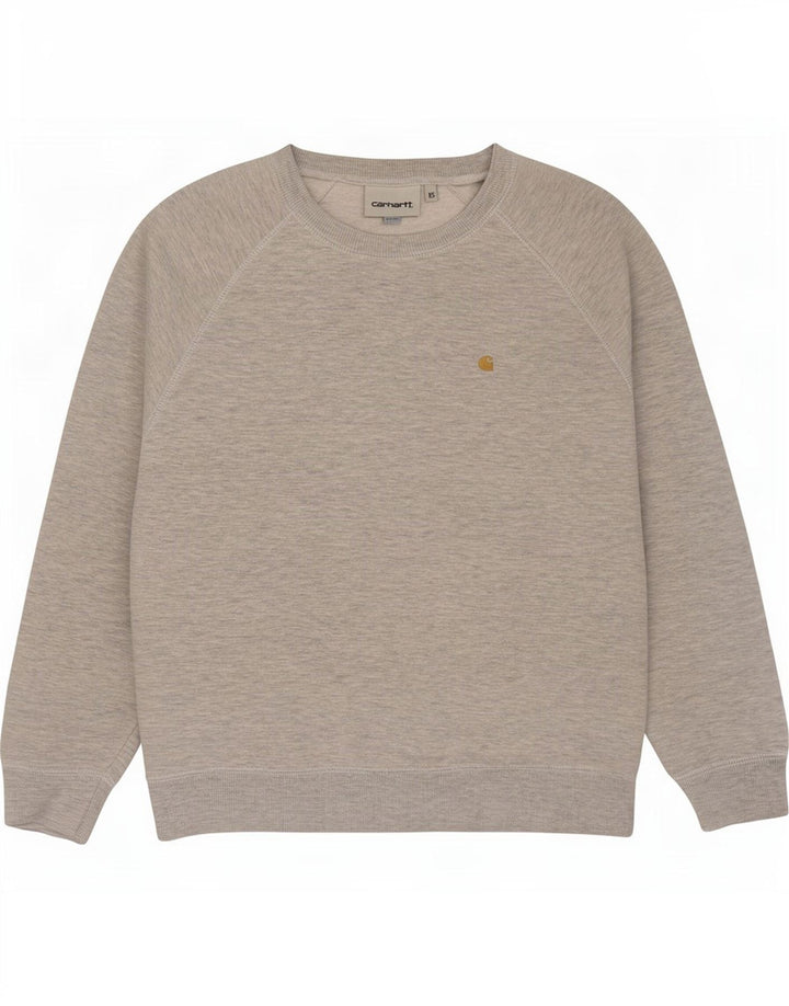 Carhartt Womens Oversized Sweatshirt Jumper UK 6 XS Grey Cotton