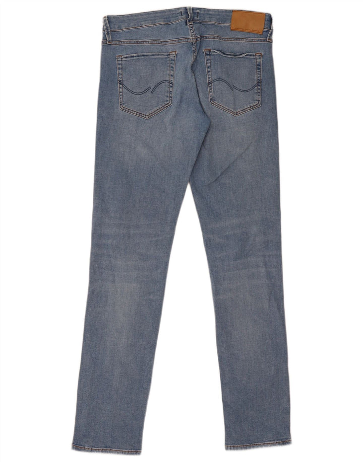Jack & Jones Mens GLENN Slim Jeans W31 L32 Blue Cotton
