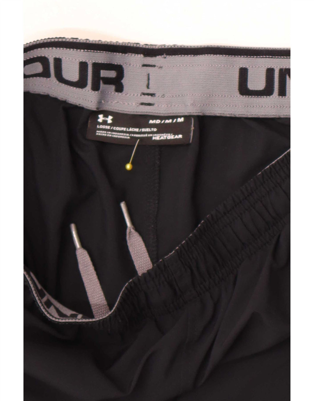Under Armour Mens Heat Gear Graphic Sport Shorts Medium Black