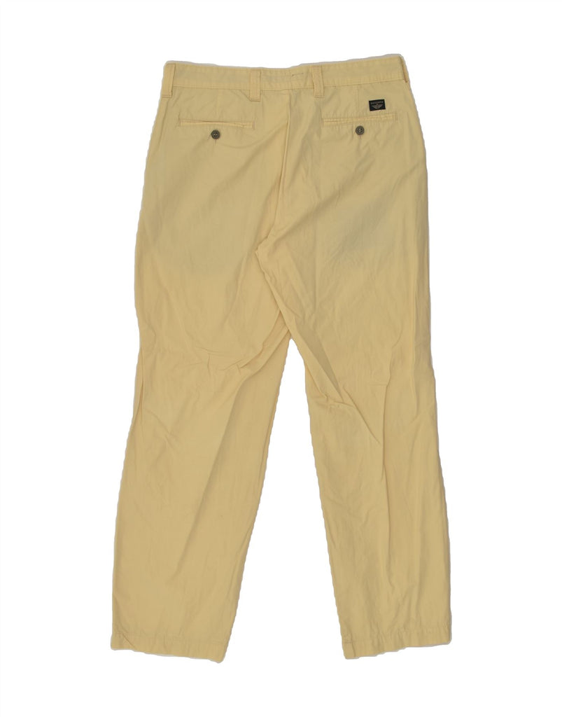 DOCKERS Mens Khakis Straight Casual Trousers W34 L32 Yellow Cotton | Vintage Dockers | Thrift | Second-Hand Dockers | Used Clothing | Messina Hembry 