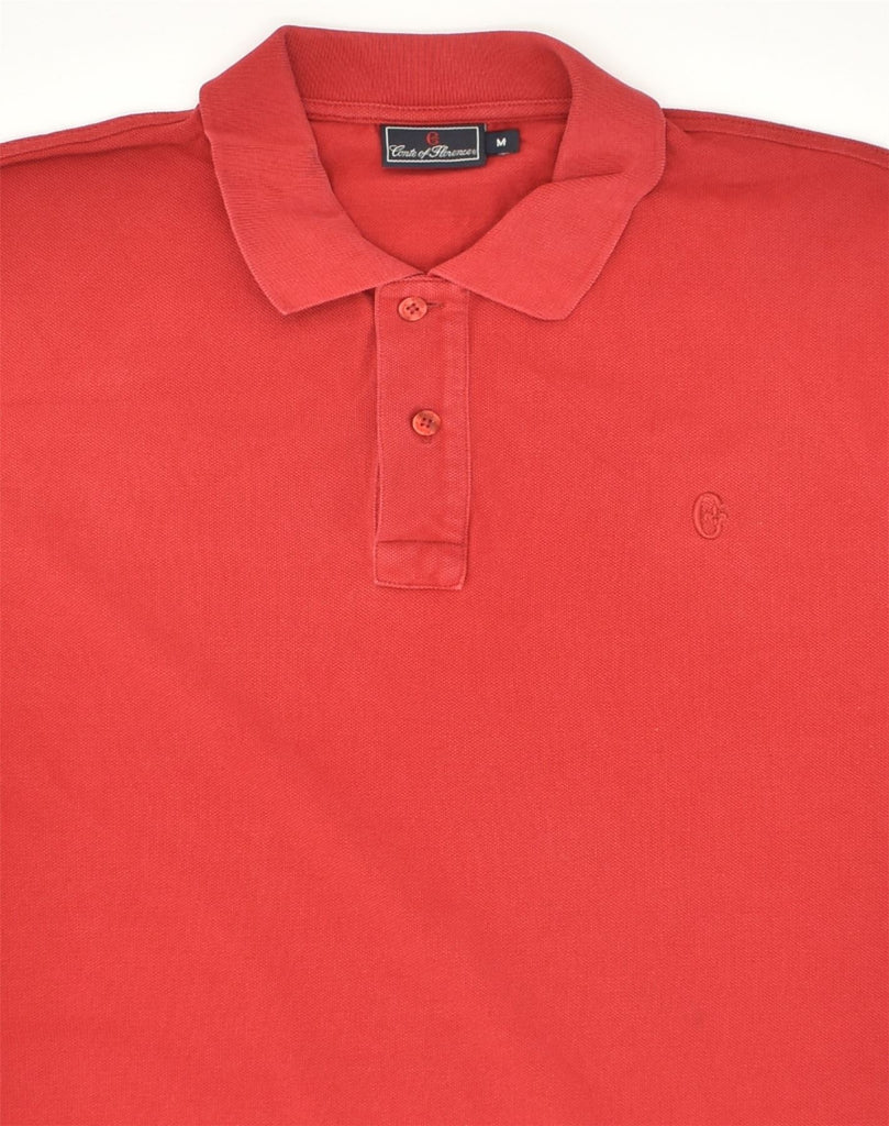 CONTE OF FLORENCE Mens Polo Shirt Medium Red Cotton | Vintage Conte of Florence | Thrift | Second-Hand Conte of Florence | Used Clothing | Messina Hembry 