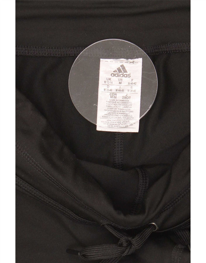 Adidas Womens Tracksuit Trousers UK 12/14 Medium Black Polyester