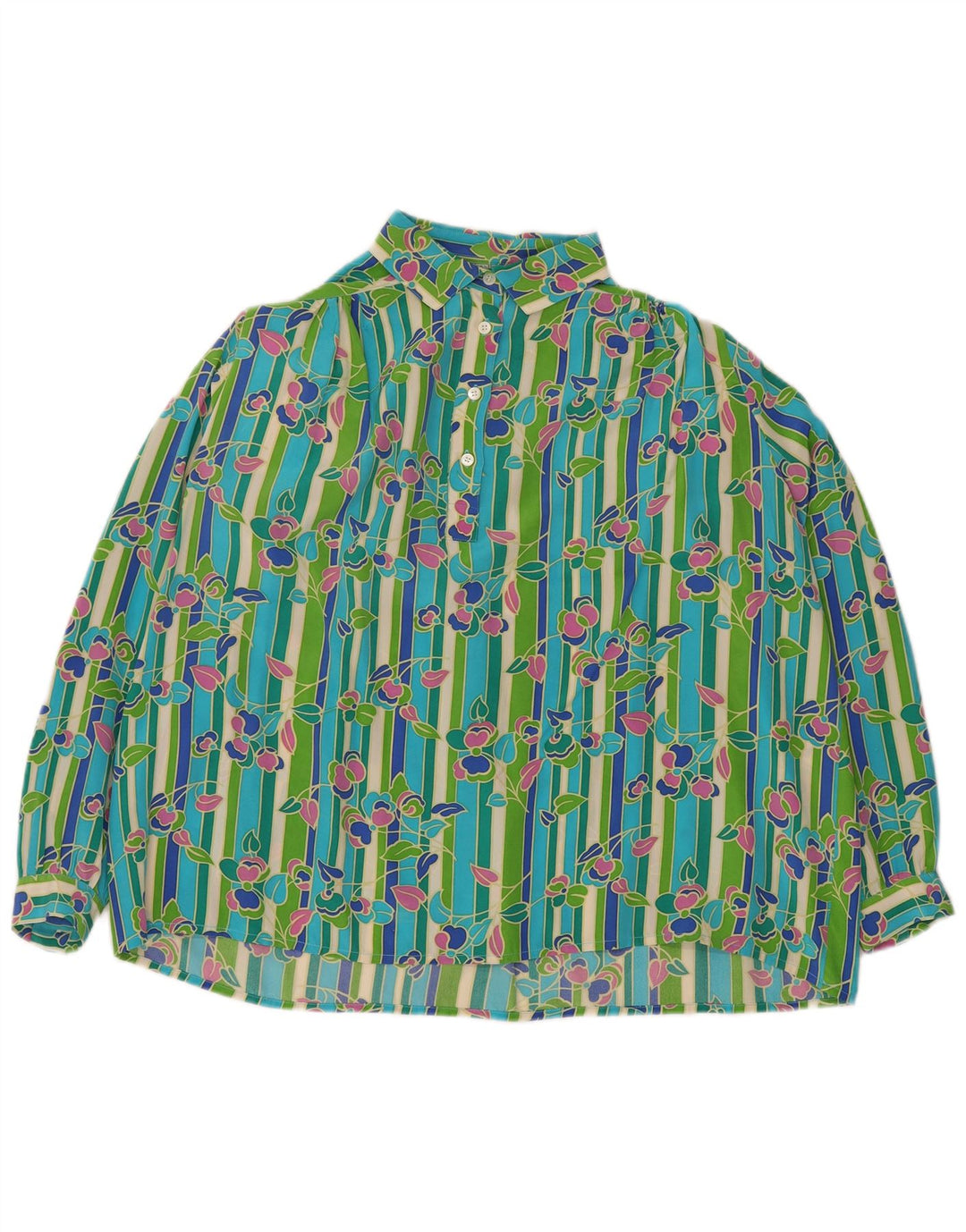Diana Bentall's Womens Pullover Shirt Blouse UK 20 2XL Multicoloured Floral