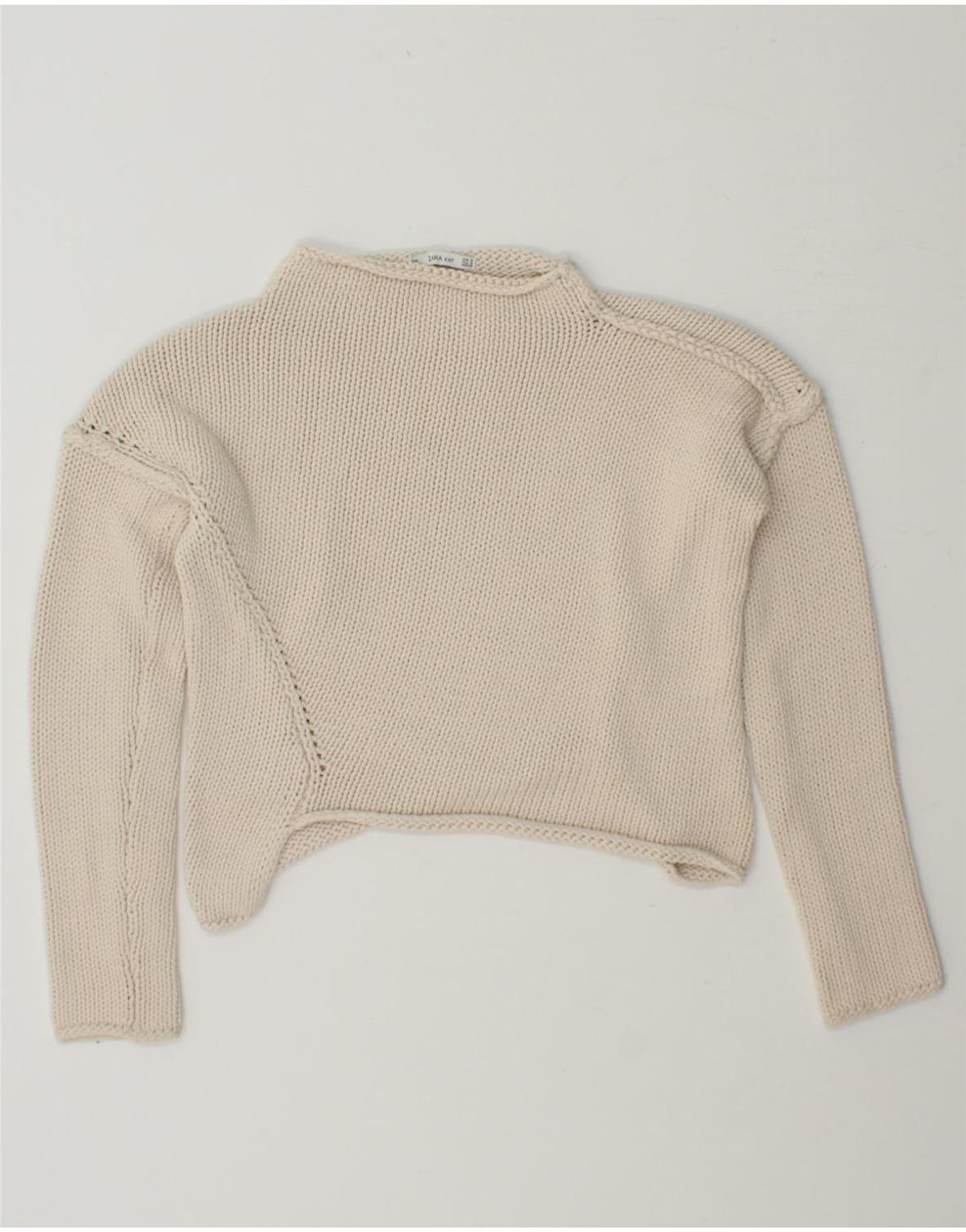 Cropped Sweater Zara Sweater Womens Zara Womens Beige Alpaca Wool