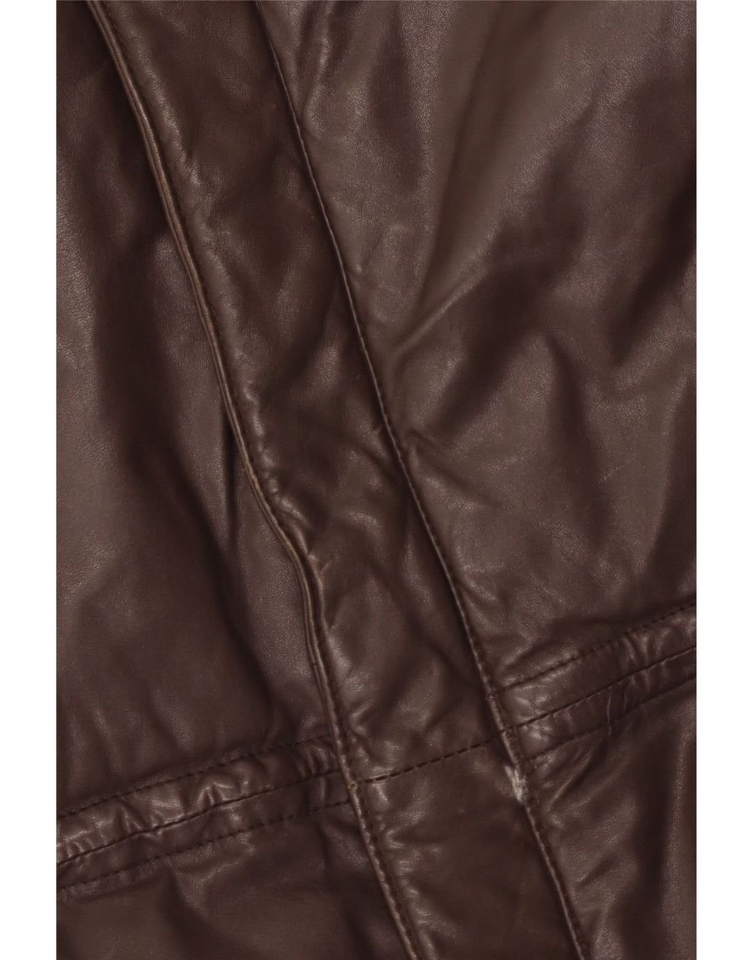 Monpel Mens Leather Jacket IT 48 Medium Brown Leather