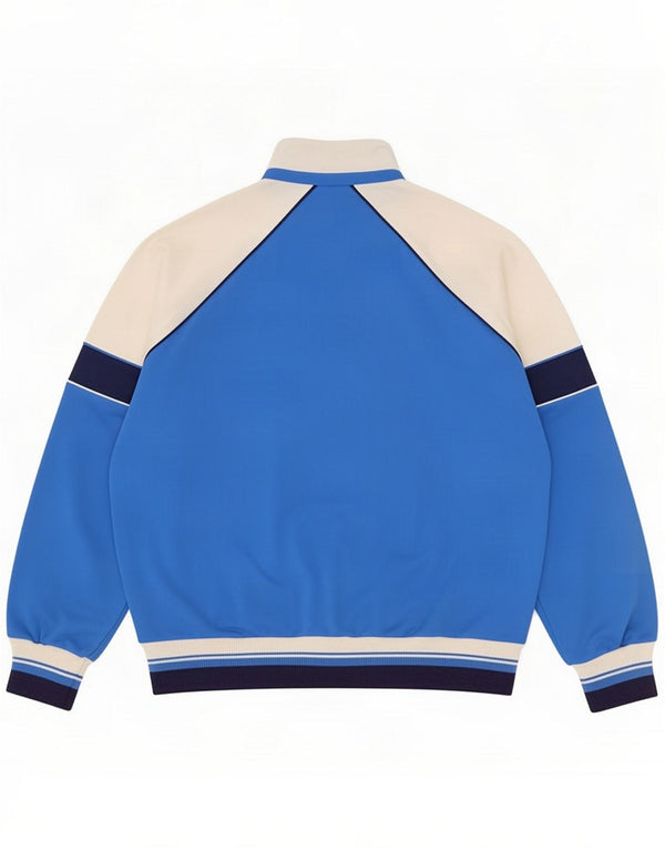 Ennerre Womens Tracksuit Top Jacket UK 22 3XL Blue Colourblock Polyamide