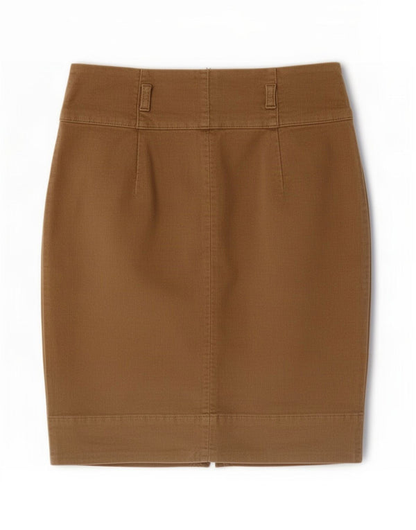 Zara Womens Corduroy Skirt Small W26 Beige