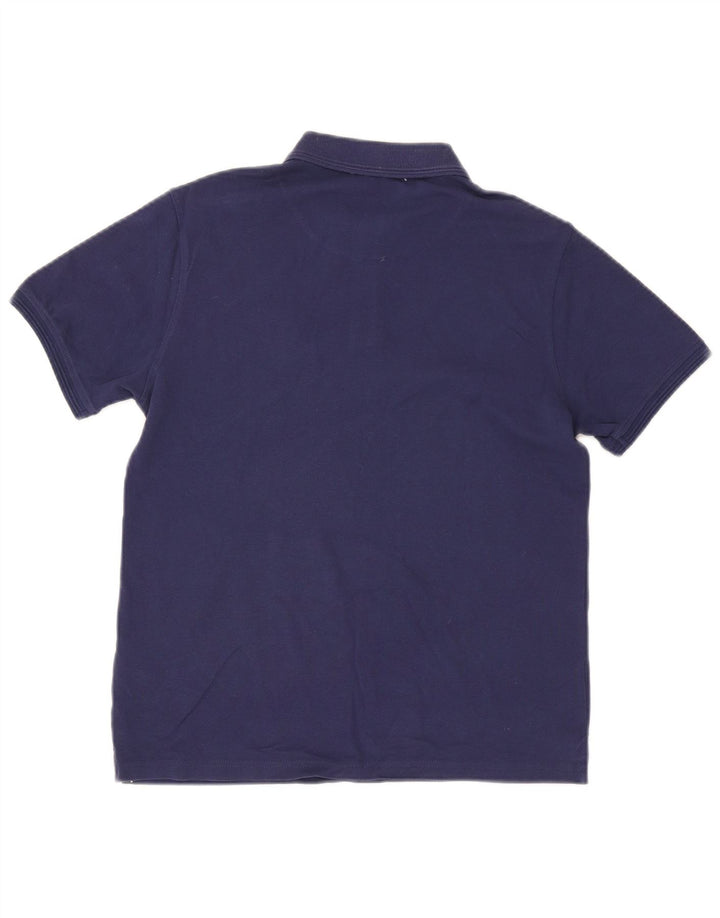 Refrigue Mens Polo Shirt Small Navy Blue Cotton
