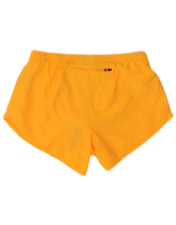Nike Womens Dri Fit Sport Shorts UK 14 Medium Orange Polyester