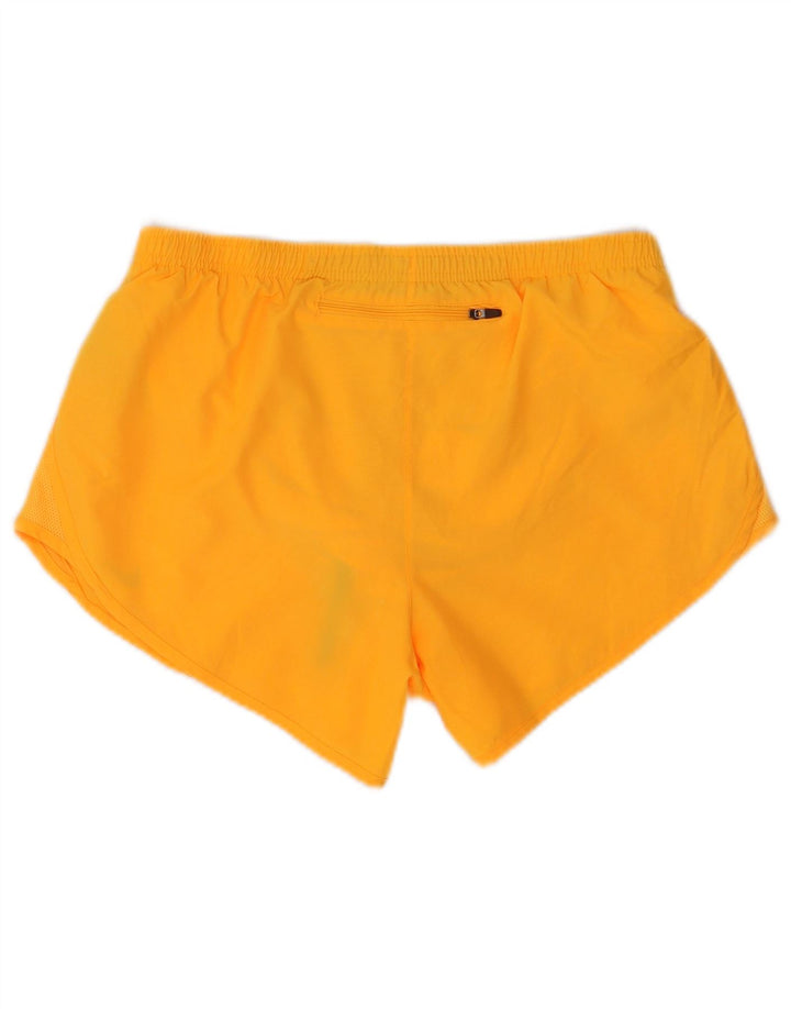Nike Womens Dri Fit Sport Shorts UK 14 Medium Orange Polyester
