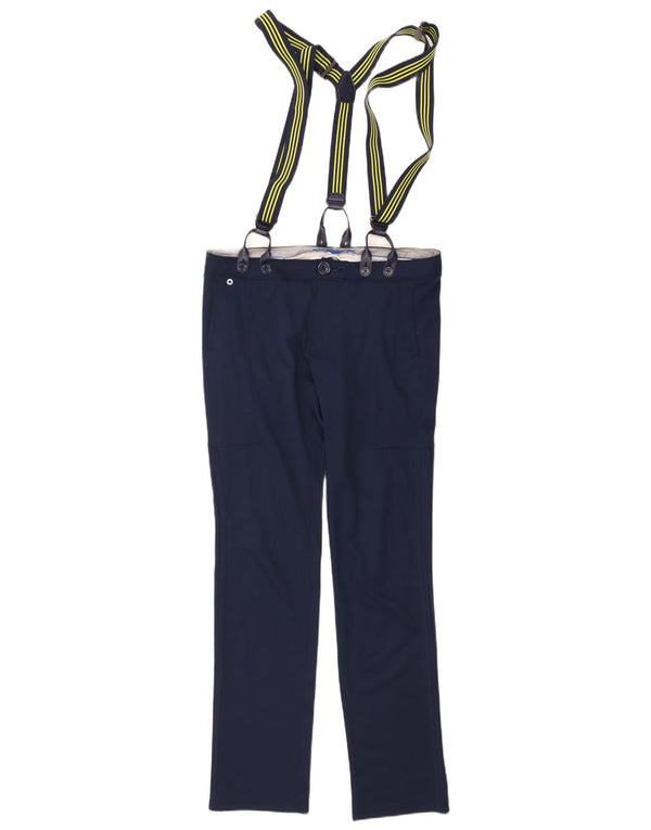 Adidas Mens Dungarees Trousers W34 L32 Navy Blue Cotton