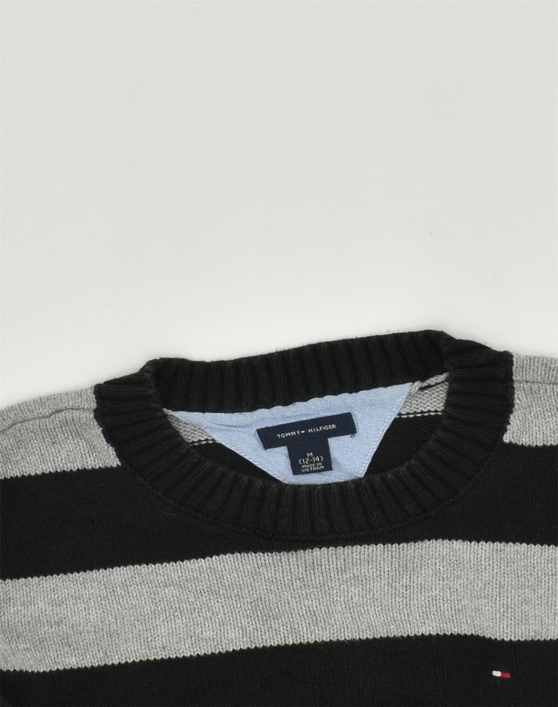 TOMMY HILFIGER Boys Crew Neck Jumper Sweater 12-13 Years Medium Black | Vintage Tommy Hilfiger | Thrift | Second-Hand Tommy Hilfiger | Used Clothing | Messina Hembry 