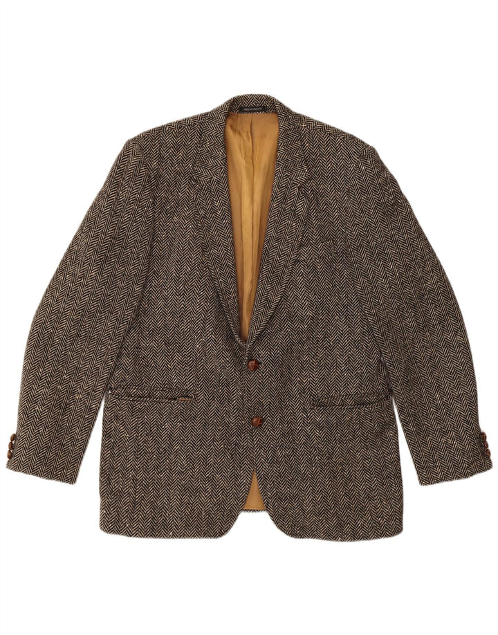 GERRARD MARLBORO Mens Donegal Tweed Blazer Jacket UK 38 Medium Brown