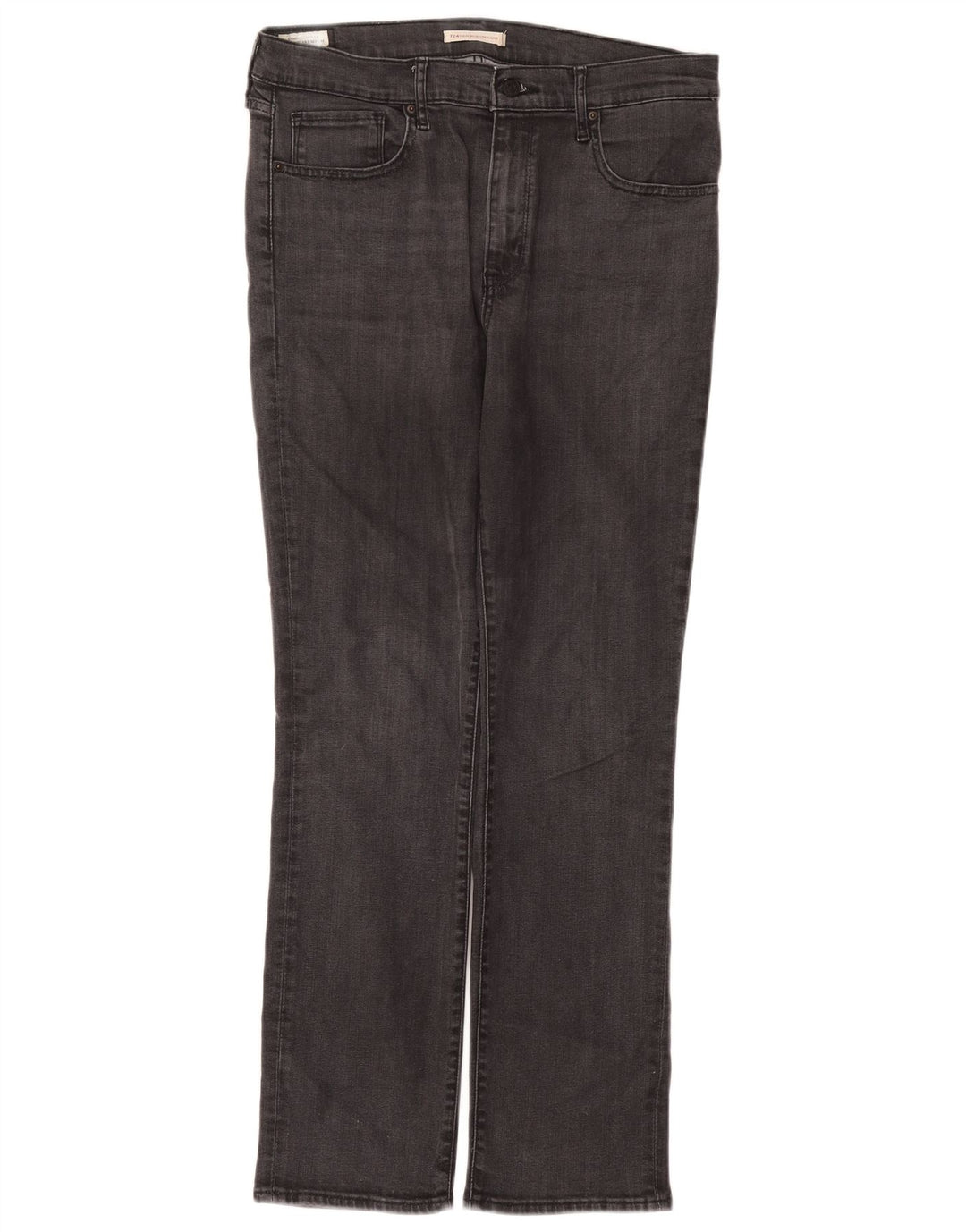 Levi's Womens 724 High Rise Straight Jeans W32 L30 Grey Lyocell