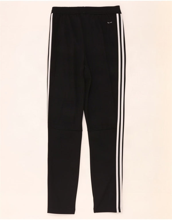 Adidas Boys Climalite Tracksuit Trousers 15-16 Years Black Polyester