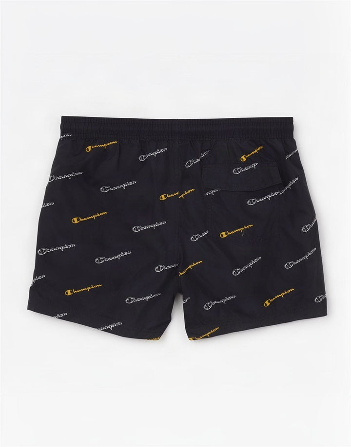 Champion Mens Graphic Swimming Shorts Medium Navy Blue Polyester