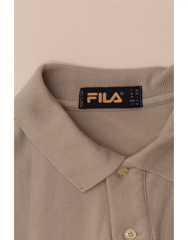 Fila Mens Polo Shirt IT 46 Small Grey