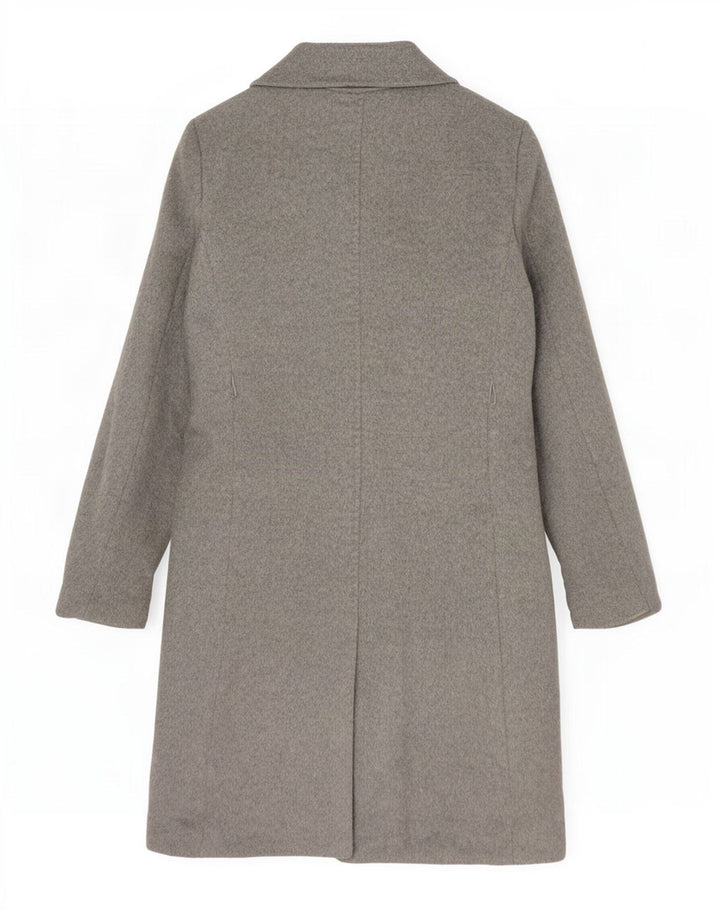 Max Mara Womens Overcoat UK 10 Small Grey Wool
