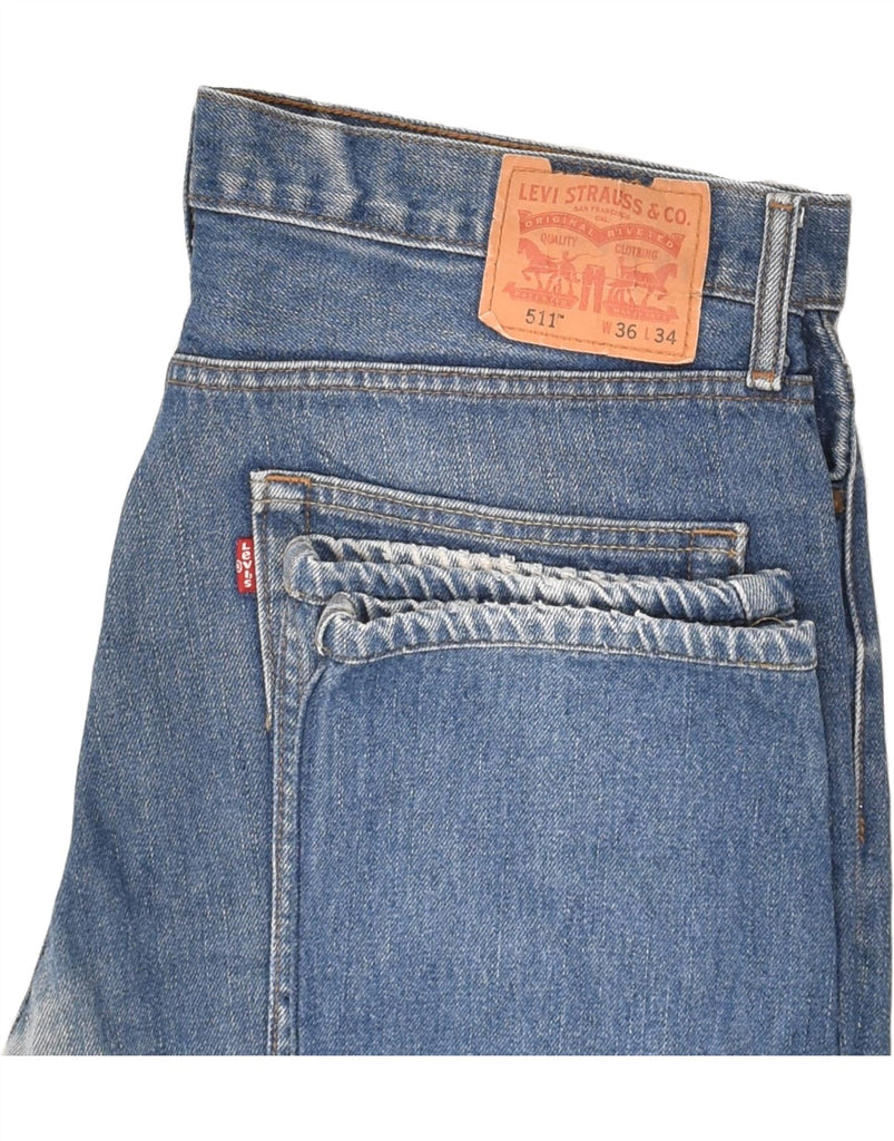 LEVI'S Mens 511 Slim Jeans W36 L31  Blue Cotton | Vintage Levi's | Thrift | Second-Hand Levi's | Used Clothing | Messina Hembry 