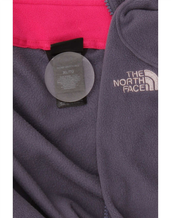 The North Face Womens Fleece Jacket UK 18 XL Purple Polyester