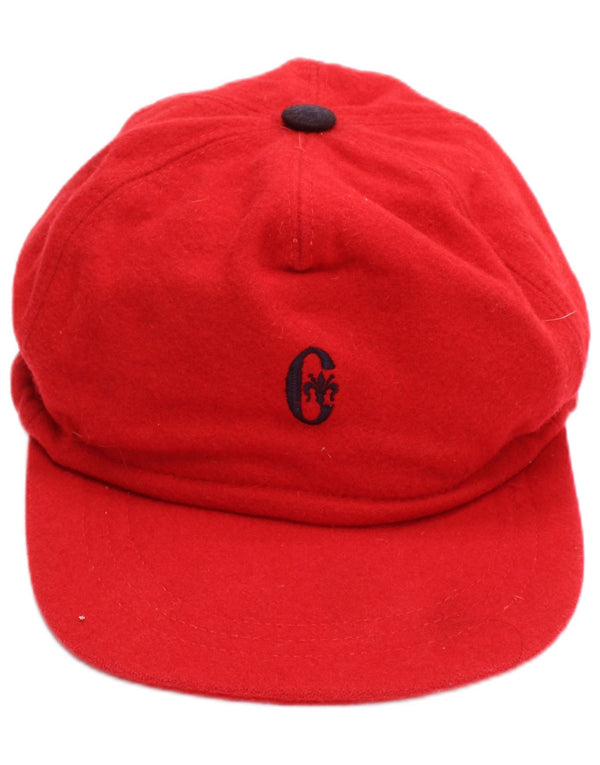 Conte of Florence Mens Baseball Cap One Size Red Wool