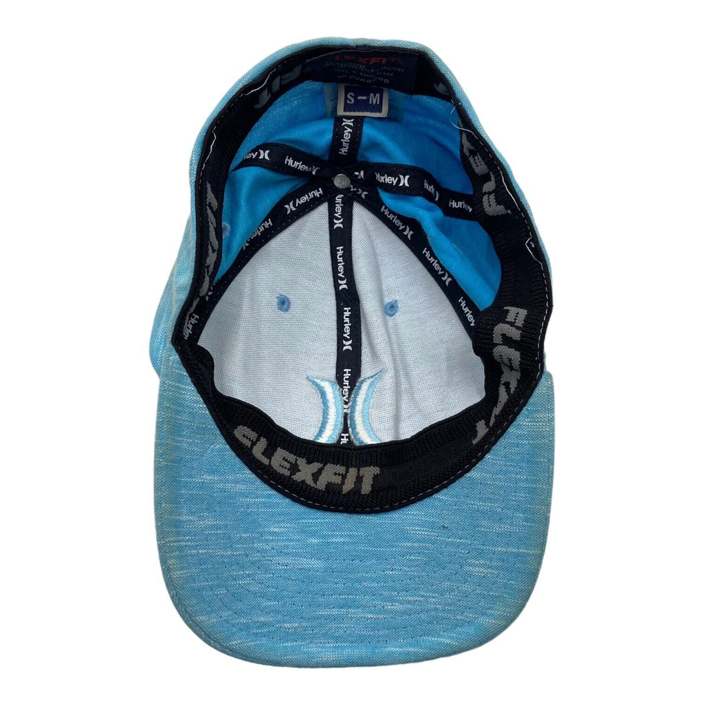 Hurley Mens Blue Flexfit Cap | Surfwear Surf Sportswear Hat VTG Vintage Messina Hembry and Second-Hand Messina Hembry from Messina Hembry 