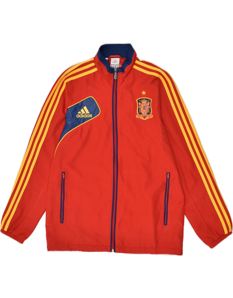 ADIDAS Boys Tracksuit Top Jacket 13-14 Years Red Polyester | Vintage Adidas | Thrift | Second-Hand Adidas | Used Clothing | Messina Hembry 