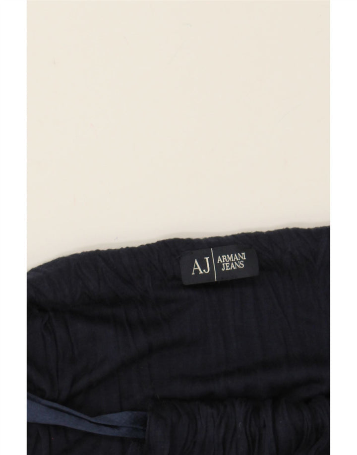 ARMANI JEANS Womens Halter Top UK 18 XL Navy Blue Vintage Armani Jeans and Second-Hand Armani Jeans from Messina Hembry 