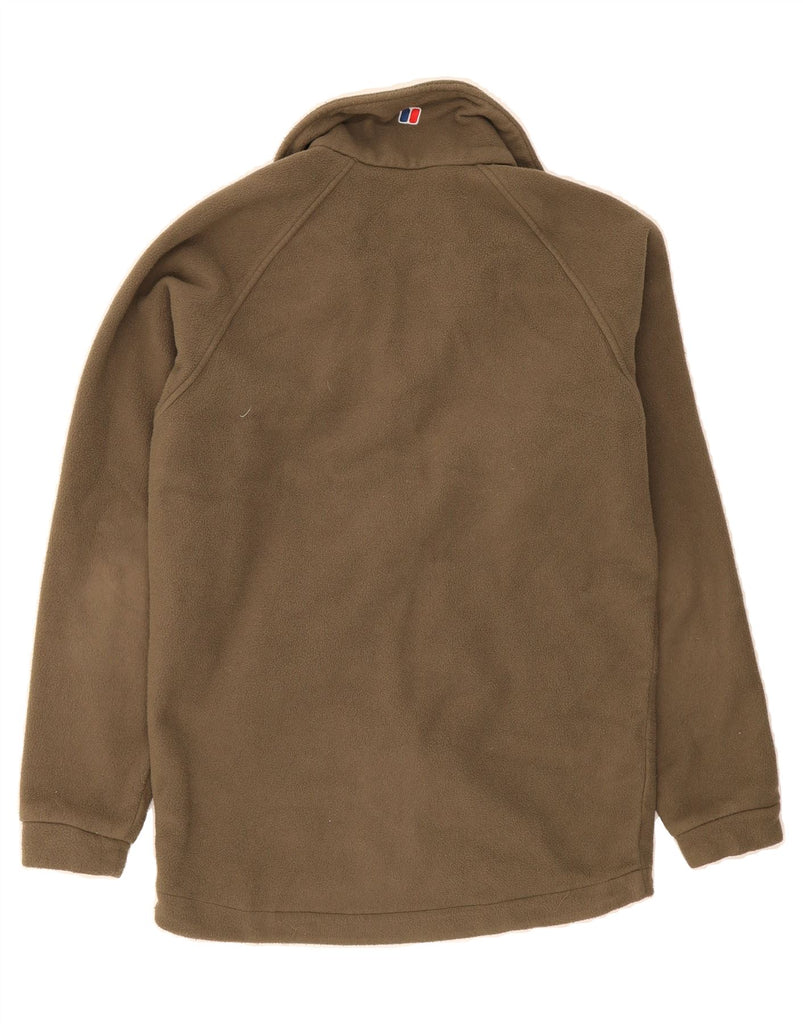 BERGHAUS Mens Fleece Jacket UK 36 Small Brown Polyester Vintage Berghaus and Second-Hand Berghaus from Messina Hembry 