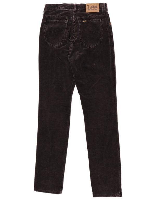 Lee Womens Dallas Velvet Casual Trousers W30 L31 Brown Cotton