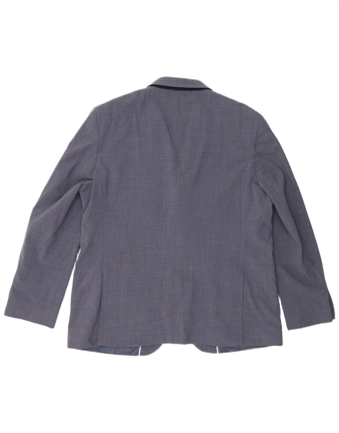 Marks & Spencer Mens 2 Button Blazer Jacket UK 46 3XL Blue Wool