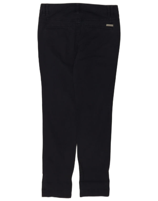 Calvin Klein Womens Slim Chino Trousers W29 L31 Navy Blue Cotton