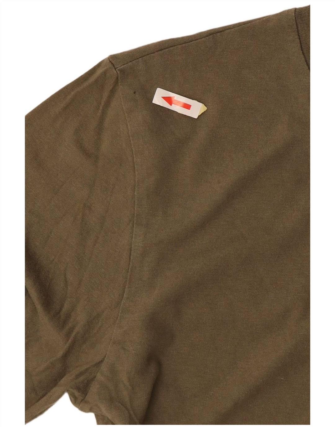 JACK & JONES Mens Top Long Sleeve XS Khaki Cotton