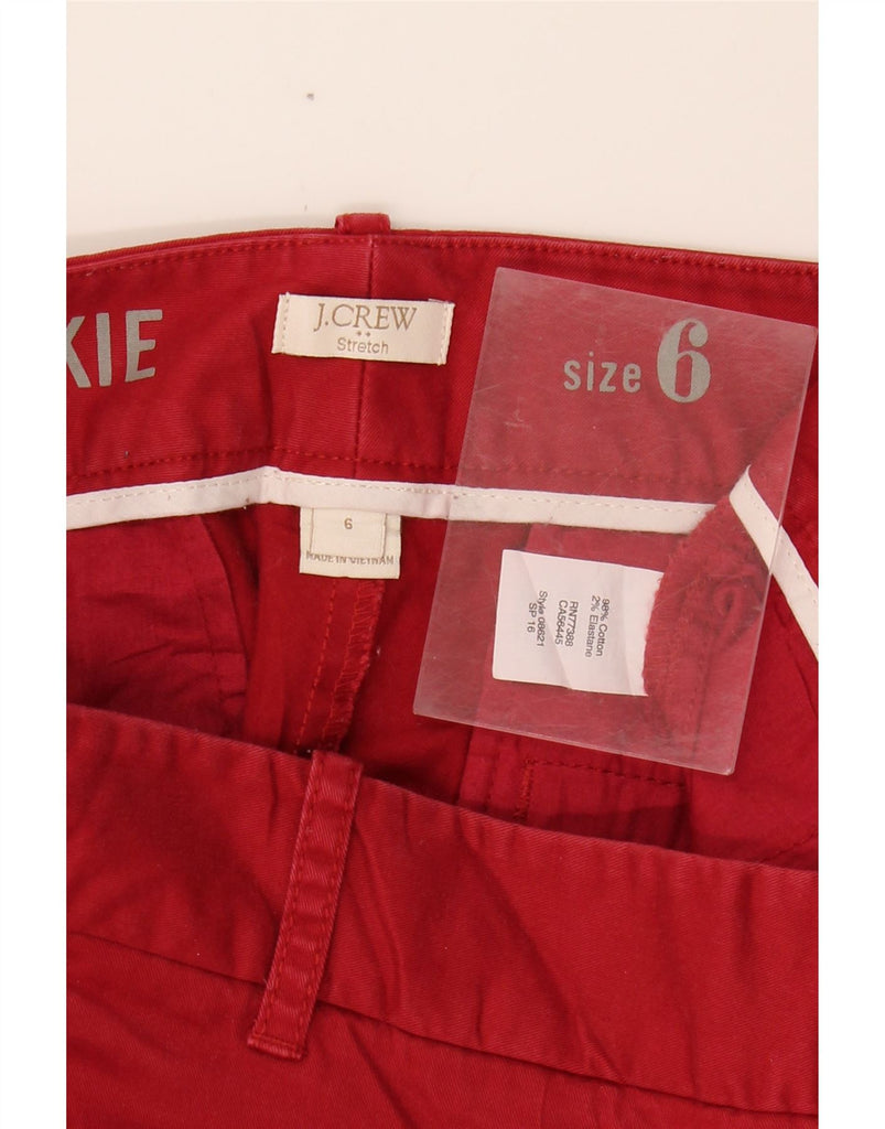 J. CREW Womens Frankie Slim Fit Chino Trousers US 6 Medium W32 L27 Red Vintage J. Crew and Second-Hand J. Crew from Messina Hembry 