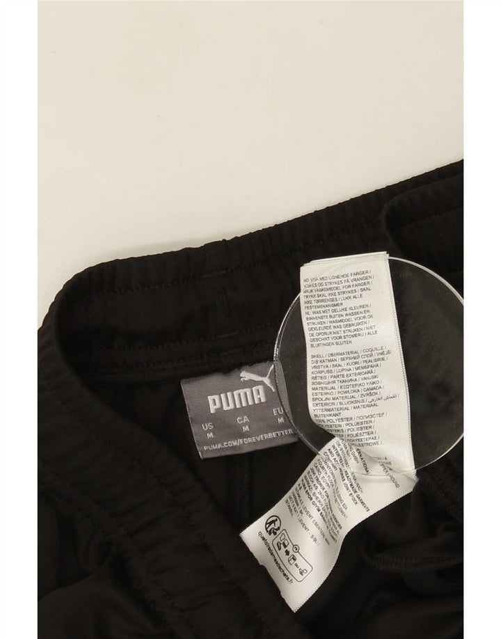 Puma Mens Tracksuit Trousers Medium Black Colourblock Polyester