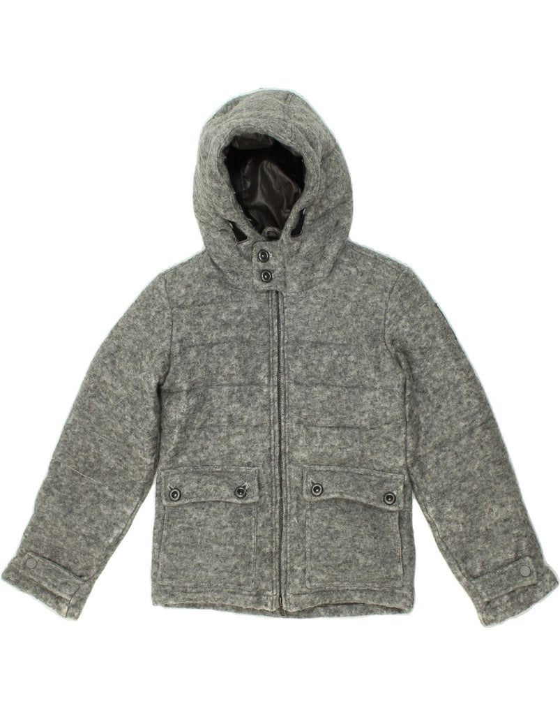 BOMBOOGIE Boys Hooded Windbreaker Jacket 7-8 Years Grey | Vintage Bomboogie | Thrift | Second-Hand Bomboogie | Used Clothing | Messina Hembry 