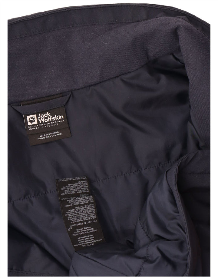 Jack Wolfskin Mens Padded Jacket UK 30 6XL Navy Blue Polyester