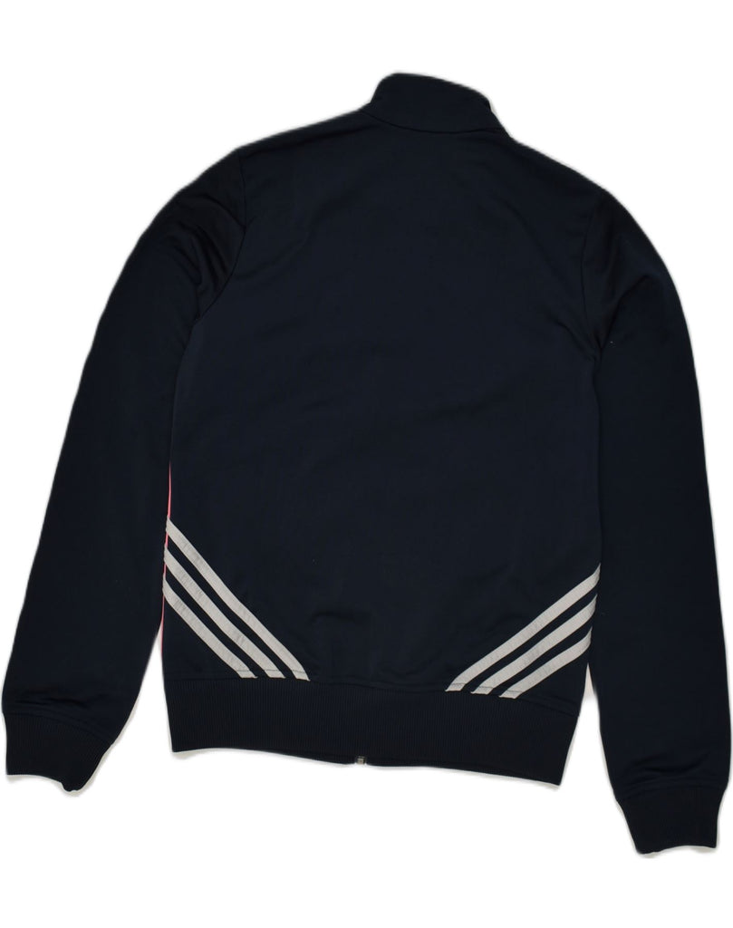 ADIDAS Girls Tracksuit Top Jacket 13-14 Years Navy Blue Colourblock | Vintage Adidas | Thrift | Second-Hand Adidas | Used Clothing | Messina Hembry 