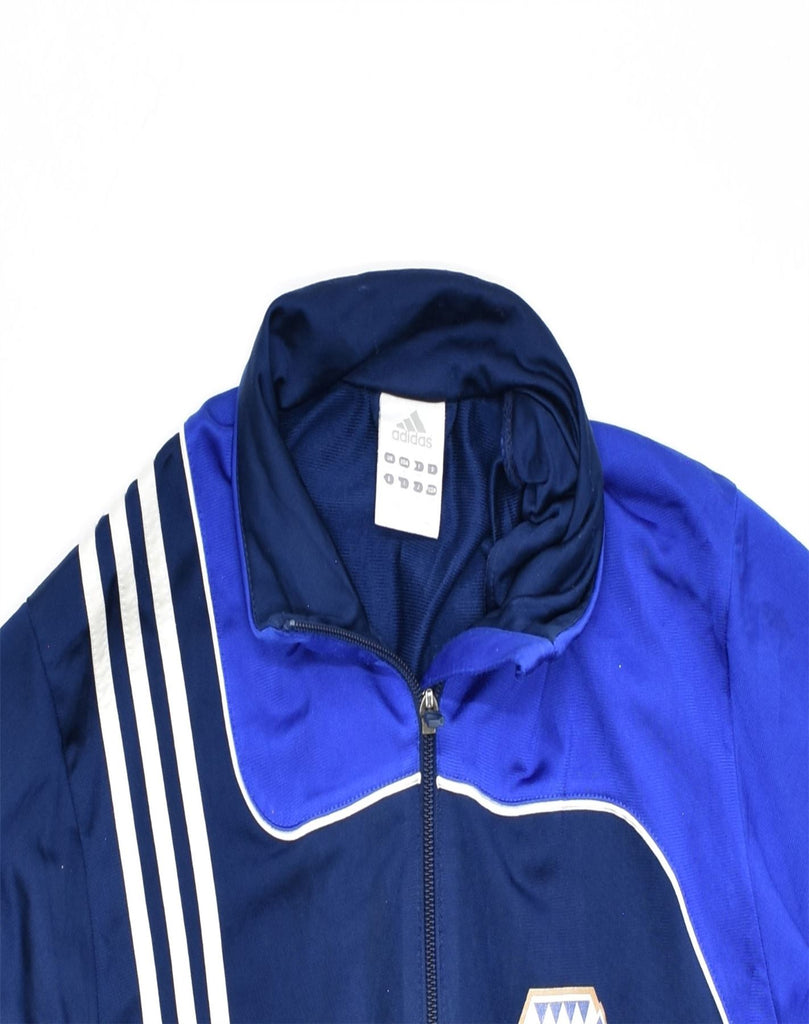 ADIDAS Mens Tracksuit Top Jacket UK 40/42 Medium Blue Colourblock | Vintage | Thrift | Second-Hand | Used Clothing | Messina Hembry 