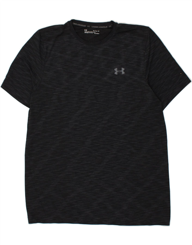 UNDER ARMOUR Mens Heat Gear T-Shirt Top XL Black Flecked | Vintage Under Armour | Thrift | Second-Hand Under Armour | Used Clothing | Messina Hembry 