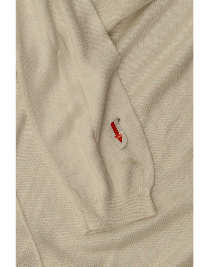 Marks & Spencer Womens Oversized Crew Neck Jumper Sweater UK 10 Small White