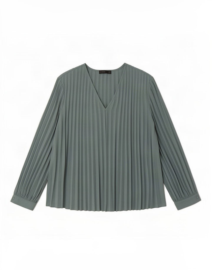 Marks & Spencer Womens Autograph Long Sleeve Blouse Top UK 16 Large Blue