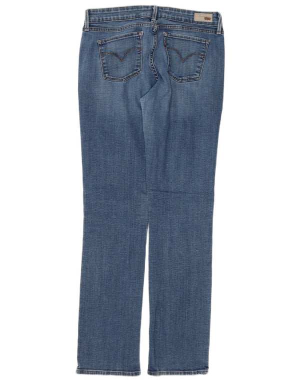 LEVI'S Womens Slight Curve Straight Jeans US 10 Large W32 L32 Blue