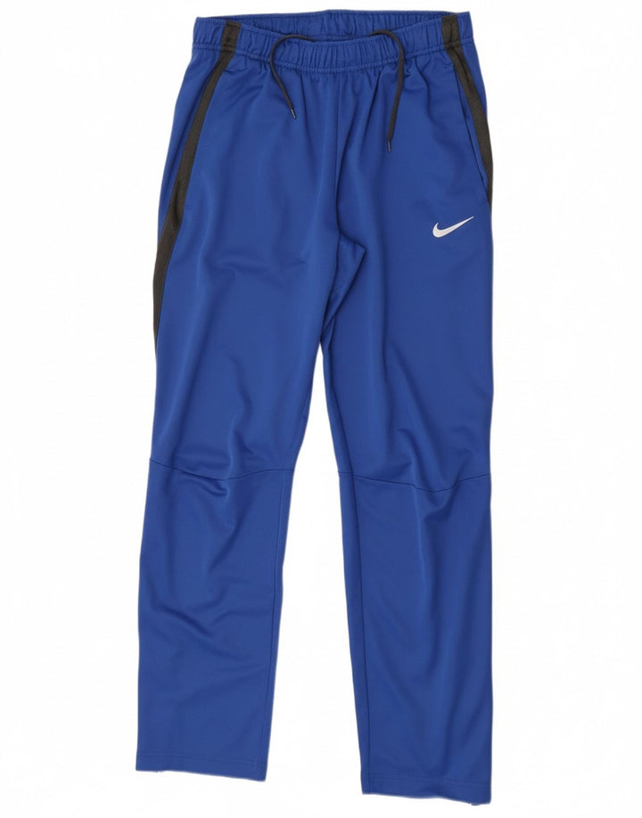 Nike Mens Tracksuit Trousers Small  Blue Colourblock