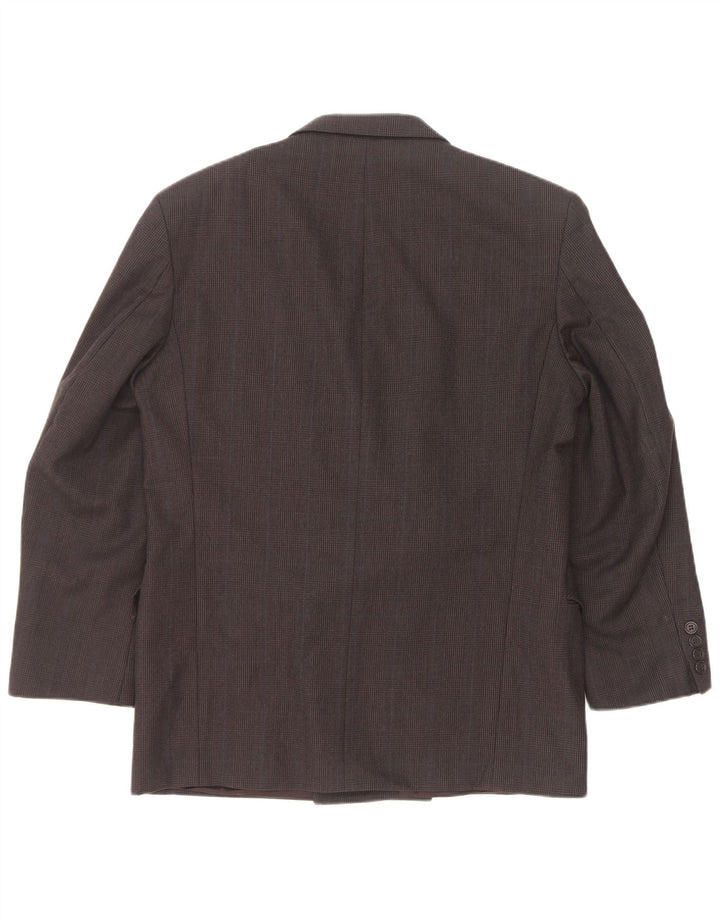 Marks & Spencer Mens Blazer Jacket UK 40 Medium Grey Pinstripe