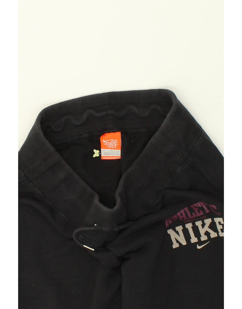 NIKE Womens Graphic Tracksuit Trousers UK 12 Medium Black Cotton Vintage Nike and Second-Hand Nike from Messina Hembry 