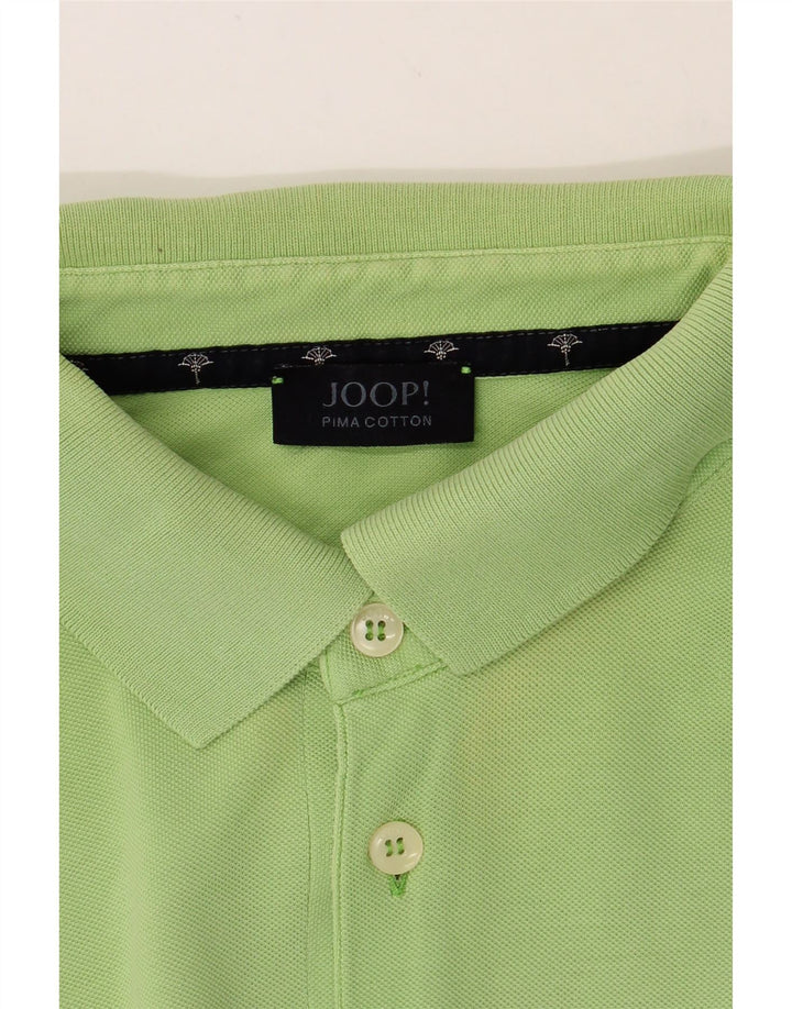 JOOP Mens Polo Shirt 2XL Green Cotton Vintage Joop and Second-Hand Joop from Messina Hembry 